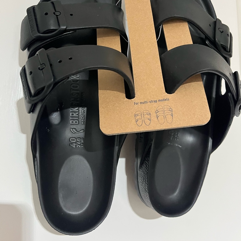 Birkenstock Two-Strap Black EVA Slide Sandals - Picture 5 of 7